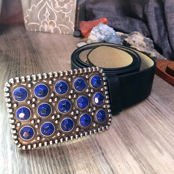 Chico's Accessories - Chico’s Lapis Belt Buckle & Belt M